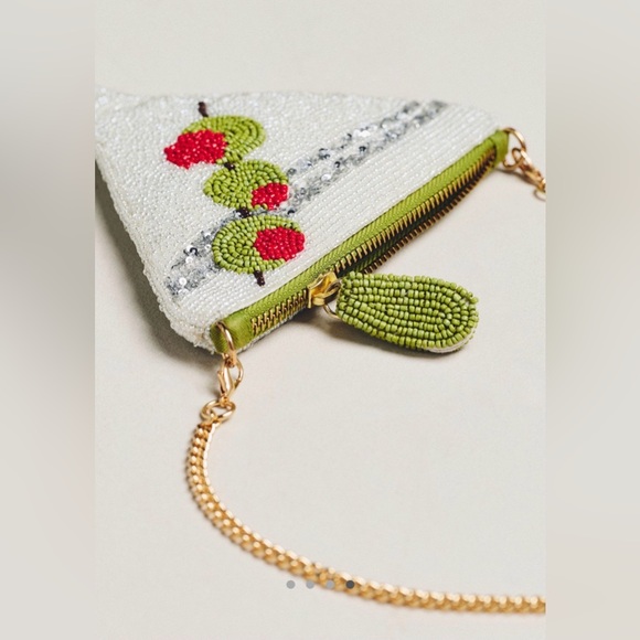 Anthropologie Maeve NWT Beaded Icon Cross Bag - Picture 4 of 7